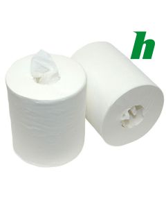 Handdoekrol Midi Centerfeed cellulose 1-lgs 270 mtr wit
