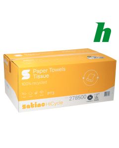 Handdoekpapier Satino HiCycle V-Vouw 25x23cm 2-lgs  PT3