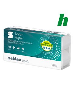 Toiletpapier Satino Liquify recycled (flusable) 2-lgs 250 vel wit MT1