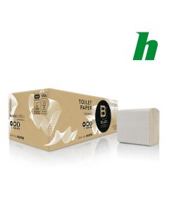 Toiletpapier BlackSatino recycled gevouwen 2-lgs 190 vel BT20