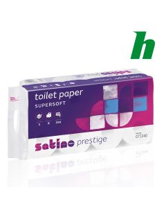 Toiletpapier Satino Prestige mix cellulose 3-lgs 250 vel helder wit MT1