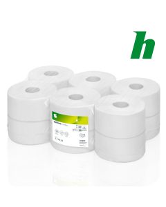 Toiletpapier Satino Comfort Mini Jumbo recycled 2-lgs 720 vel helder wit JT1