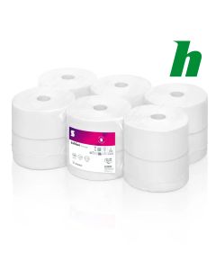 Toiletpapier Satino Prestige 2-lgs grote rollen van binnenuit afgerold CF2