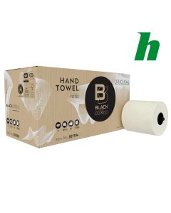 Handdoekrol BlackSatino Original recycled 2-lgs 19,3 x 175 meter wit PT50
