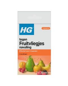 Fruitvliegjesval vloeistof HG navulling 2 x 20 ml
