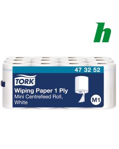 Handdoekrol Tork Wiping Mini Centerfeed Poetspapier 1-laags M1