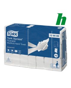 Handdoekpapier Tork Xpress Flushable Multifold 2-laags wit H2