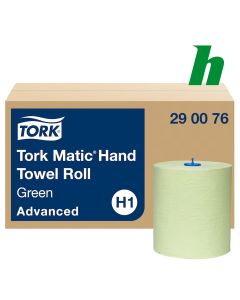 Handdoekrol Tork Matic Green roll 2-laags groen H1