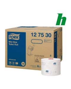 Toiletpapier Tork Compact Advanced 100 meter 2-laags wit T6