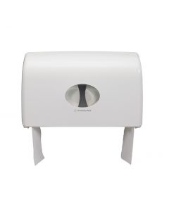 Toiletpapierdispenser KC Aquarius Mini Jumbo wit Duo 6947