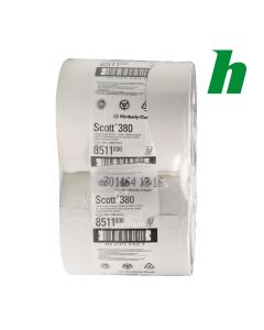 Toiletpapier maxi jumbo Scott 2-laags 8511 tissue wit 380 meter
