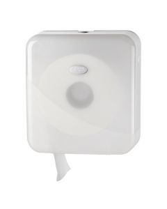 Toiletpapierdispenser Comtesse Basic Jumbo Maxi kunststof wit
